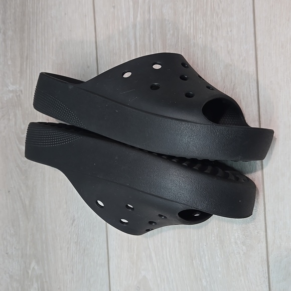 Crocs Women Iconic Comfort Classic Platform Sandals shoes sz 7 - Picture 9 of 11